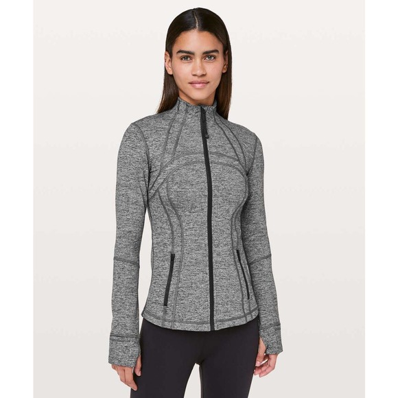 Lululemon heathered grey wrap up jacket - Agent Athletica